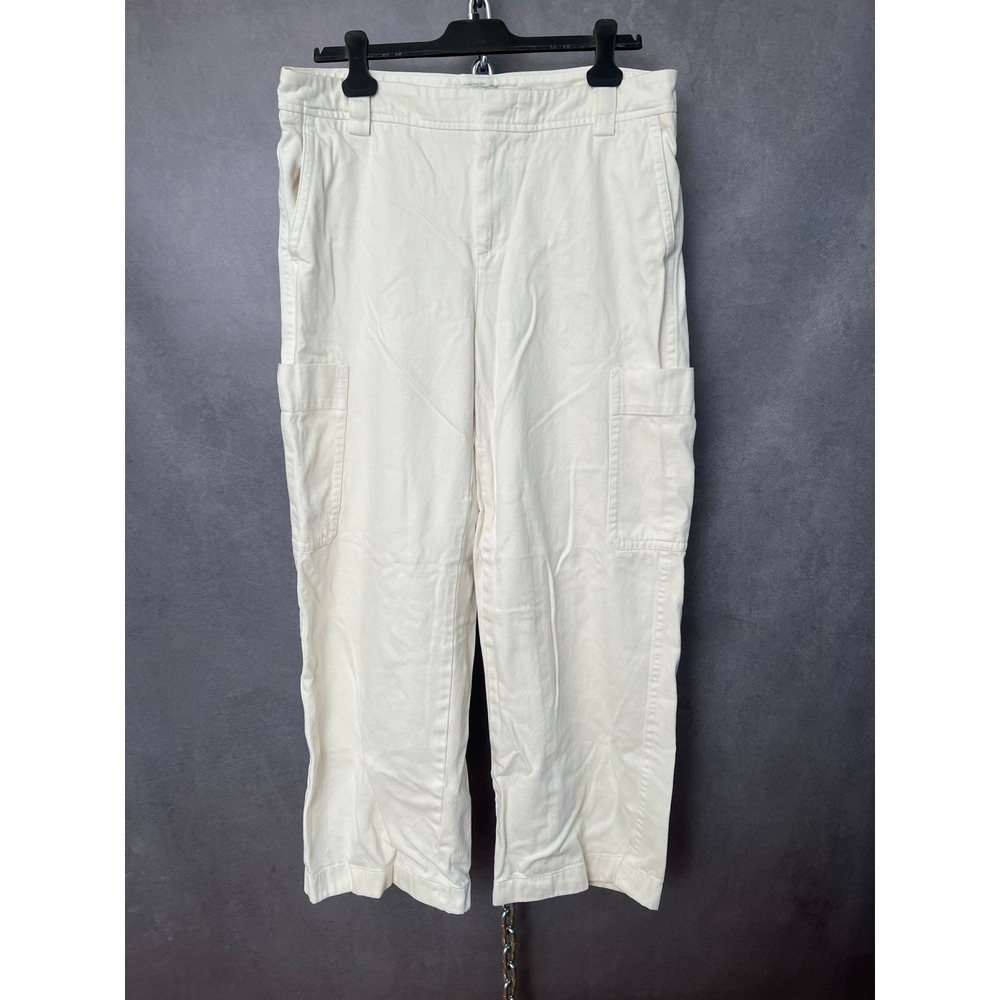 Vince Cargo Pants Cropped Wide Leg Utility Pockets Casual‎ Trousers 12